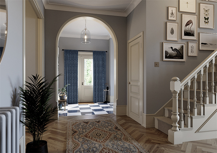 Mirdif, Digital Blue - Made to Measure Curtains - Image 7